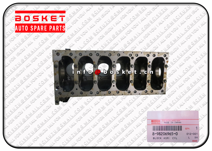 8-98206965-0 8-98180706-0 8982069650 8981807060 Cylinder Block Assembly Suitable For ISUZU FRR FSR F