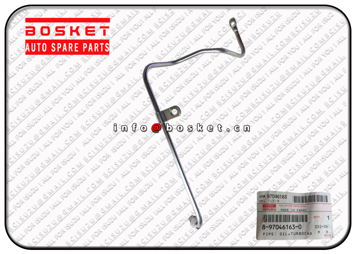 8-97046163-0 8970461630 Turbocharger Feed Oil Pipe Suitable For ISUZU NPR65 4BD2