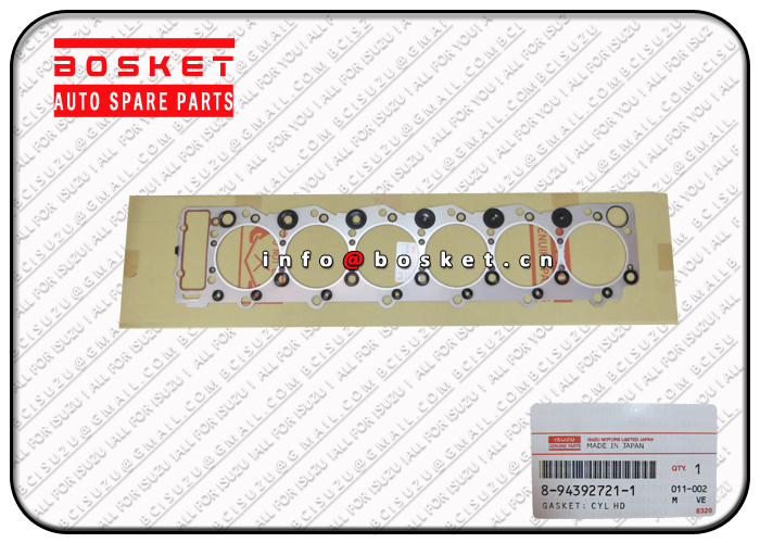 8-94392721-0 8943927210 Cylinder Head Gasket Suitable For ISUZU FRR 6HK1