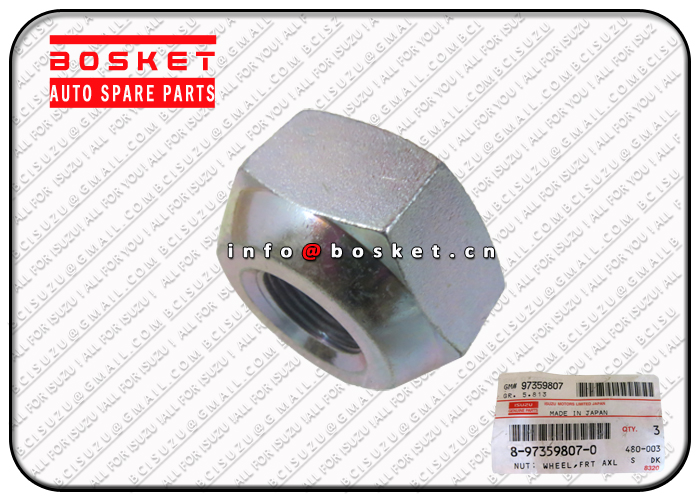 8-97359807-0 8-94427548-0 8973598070 8944275480 Front Axle Wheel Nut Suitable For ISUZU NPR 4HE1TC 