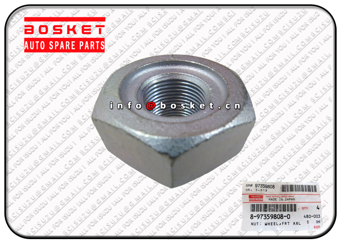 8-97359808-0 8-94427549-1 8973598080 8944275491 Front Axle Wheel Nut Suitable For ISUZU NPR NKR 4HE1