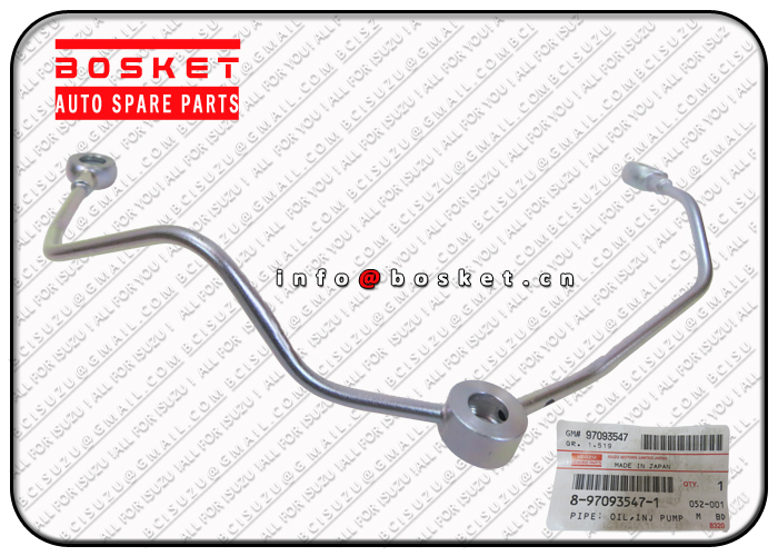 8-97093547-0 8970935470 Injection Pump To Cylinder Block Oil Pipe Suitable For ISUZU NKR NPR NPR66 4