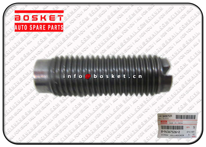 8-94367526-2 8943675262 Rocker Arm Adjuster Screw Suitable For ISUZU NKR NPR NPR66 4HF1 