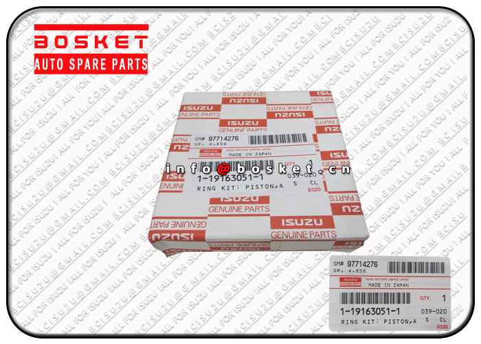 1-19163051-1 1191630511 Air Compressor Piston Ring Kit Suitable For ISUZU CVZ FVZ34 6HK1 