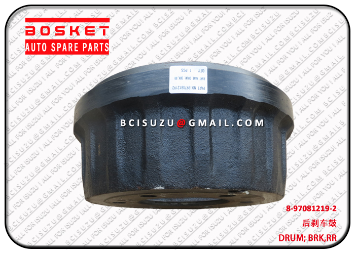 8970812192 8-97081219-2 Rear Brake Drum Suitable for ISUZU NPR 4HF1 4HK1 