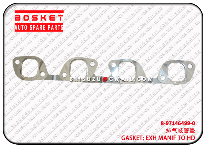 8971464990 8-97146499-0 Exhaust Manifold To Head Gasket Suitable 