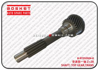 8972529240 8-97252924-0 Transmission Top Gear Shaft Suitable for ISUZU NKR77 4JH1