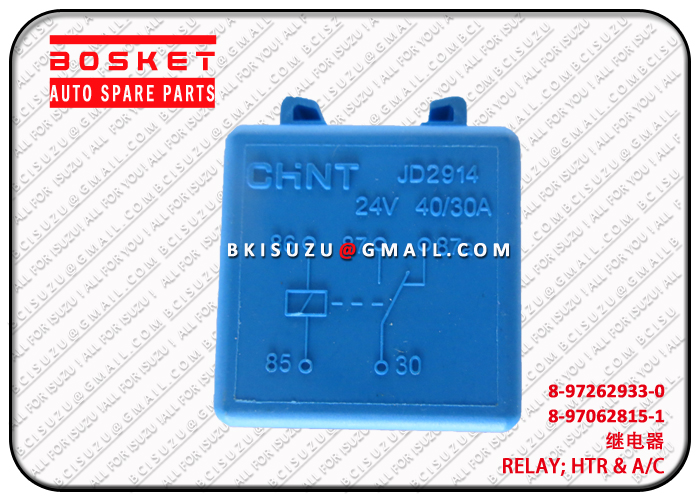 8972629330 8-97262933-0 Air Condition HTR Relay Suitable for ISUZU CXZ81 10PE1 