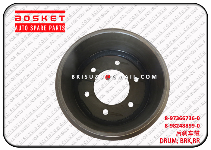 8973667360 8-97366736-0 Rear Brake Drum Suitable for ISUZU NKR 