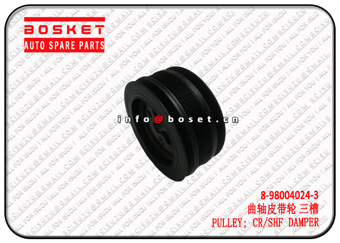 8-98004024-3 8980040243 Crankshaft Damper Pulley Suitable for ISUZU ELF 4HK1 