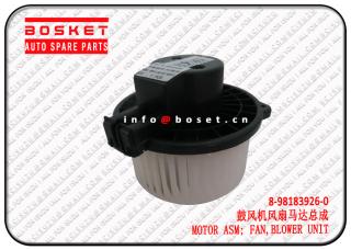 8-98183926-0 8981839260 Blower Unit Fan Motor Assembly Suitable for ISUZU 700P 4HK1 