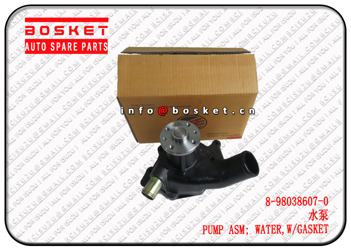 8-98038607-0 8980386070 With Gasket Water Pump Assembly Suitable for ISUZU XE 4BD1 4BG1 