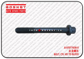 8-97077638-0 8970776380 Cylinder To Block Bolt Suitable for ISUZU NKR NPR 4HK1 4HE1 