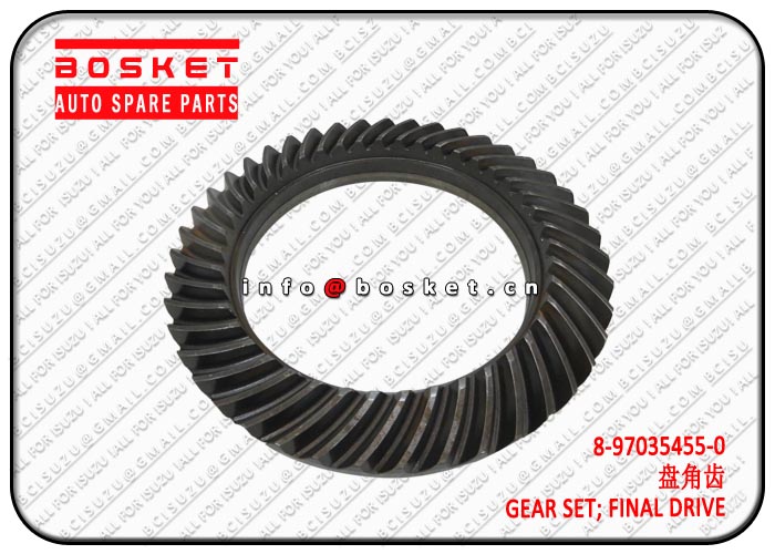 8-97035455-0 8970354550 Final Drive Gear Set Suitable for ISUZU NPR66 4HF1 