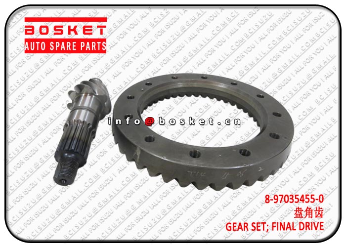 8-97035455-0 8970354550 Final Drive Gear Set Suitable for ISUZU NPR66 4HF1 