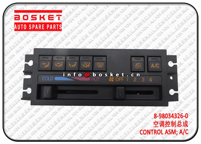 8-98034326-0 8980343260 Air Conditioner Control Assembly Suitable for ISUZU CYZ51 6WF1 