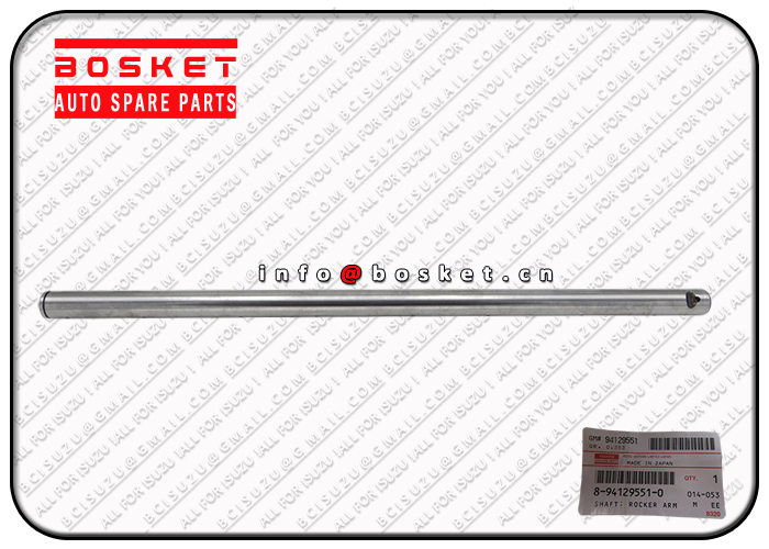 Rocker Arm Shaft Suitable For ISUZU UBS UES NPR59 4BD1 8-94129551-0 8941295510 