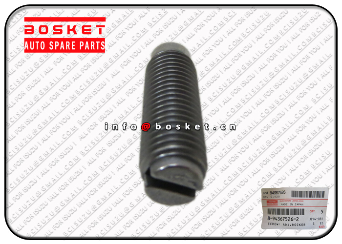 8-94367526-2 8943675262 Rocker Arm Adjuster Screw Suitable For ISUZU NKR NPR NPR66 4HF1 