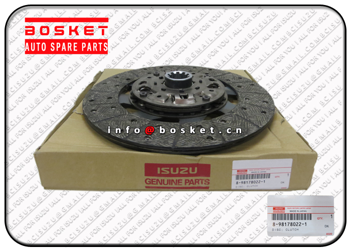 8-98178022-1 8-97229241-0 8981780221 8972292410 Clutch Disc Suitable For ISUZU NPR  4HE1 