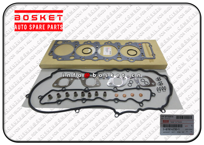 Engine Head Overhaul Gasket Set Suitable for ISUZU NPR 4HF1 5-87814230-1 5878142301 