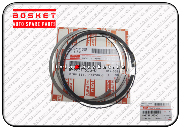 8-97371553-0 8973715530 Standard Piston Ring Set Suitable for ISUZU UCS25 6VD1 