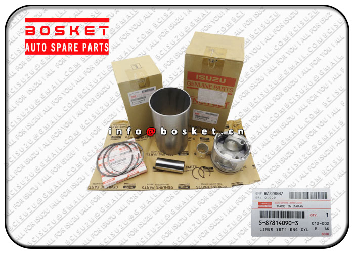 5-87814090-3 5878140903 Engine Cylinder Liner Set Suitable for ISUZU NKR77 4JH1T 