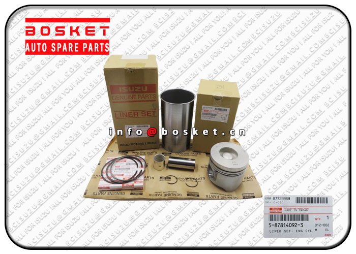 5-87814092-3 5878140923 Engine Cylinder Liner Set Suitable for ISUZU NKR77 4JH1T 