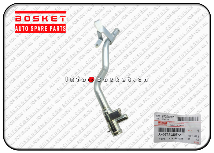 Return Htr Pipe Suitable for ISUZU TFR UCR 8-97224807-2 8972248072 