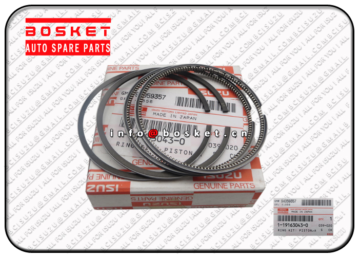 ISUZU FSR32 6HE1T Air Compressor Piston Ring Kit 1191630430 1-19163043-0 