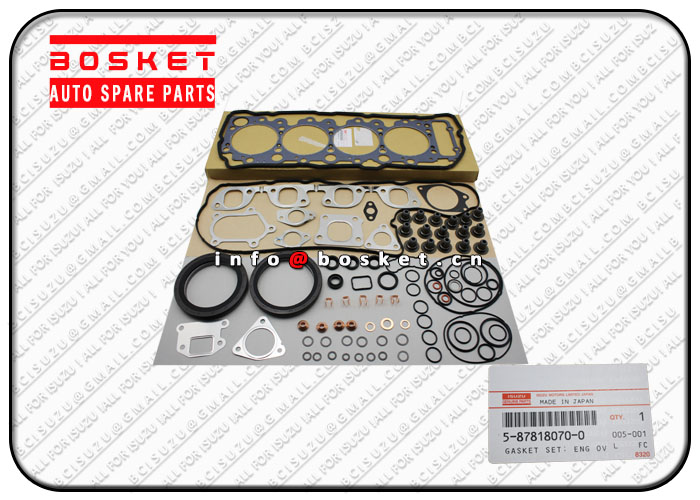 Engine Overhaul Gasket Set Suitable for ISUZU NPR 5-87818070-0 5878180700