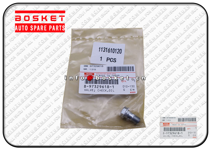 Oil Check Valve Suitable for ISUZU 6BD1 6BG1 8-97329618-0 8973296180