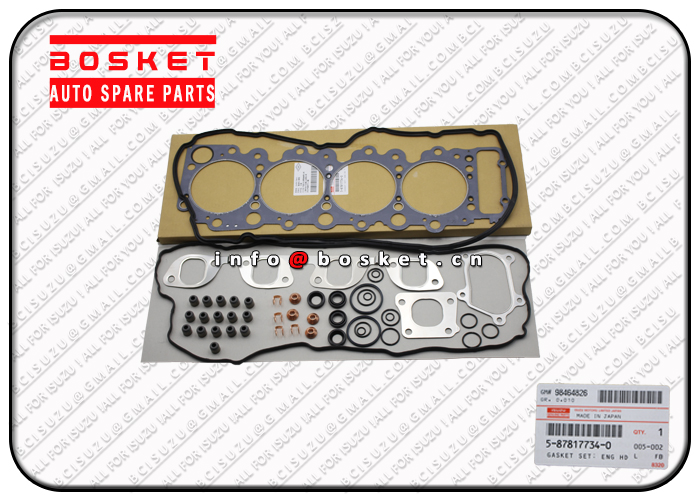 5878177340 5878155453 5-87817734-0 5-87815545-3 Engine Head Overhaul Gasket Set Suitable for ISUZU 4