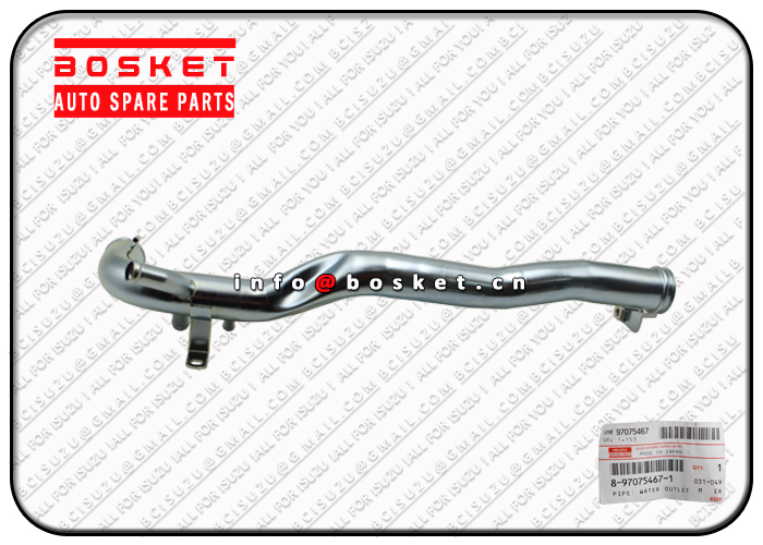 8970754671 8-97075467-1 Water Outlet Pipe Suitable for ISUZU UBS25 6VD1