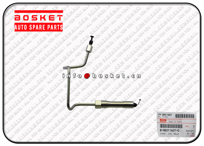 8980116070 8-98011607-0 Injection Number 2 Pipe Suitable for ISUZU NKR NPR