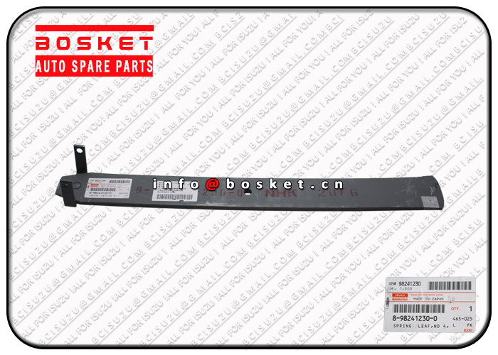 8982412300 8980943940 8-98241230-0 8-98094394-0 Rear Sub Number 4 Leaf Spring Suitable for ISUZU NPR