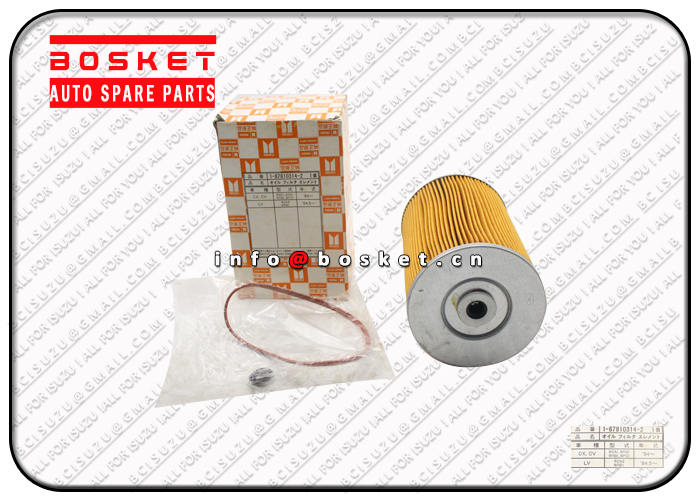 1878103142 1-87810314-2 Oil Filter Element Suitable for ISUZU CVR14 6QA1