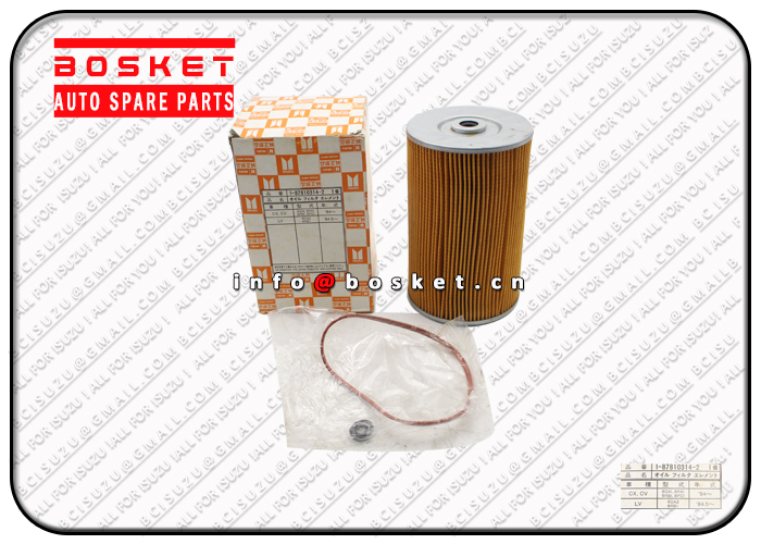 1878103142 1-87810314-2 Oil Filter Element Suitable for ISUZU CVR14 6QA1