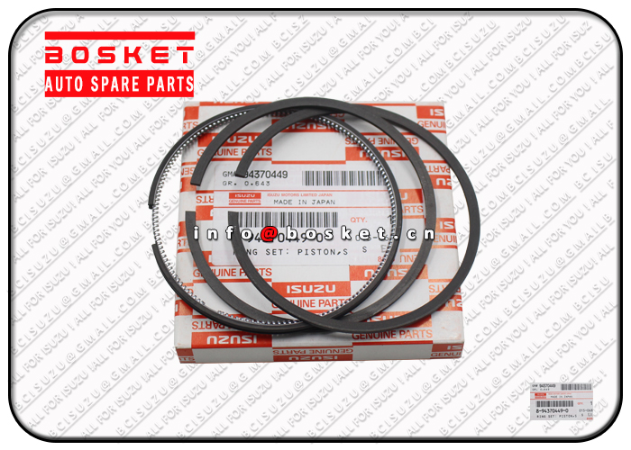 8943704490 8-94370449-0 Standard Piston Ring Set Suitable for ISUZU UBS-RHD