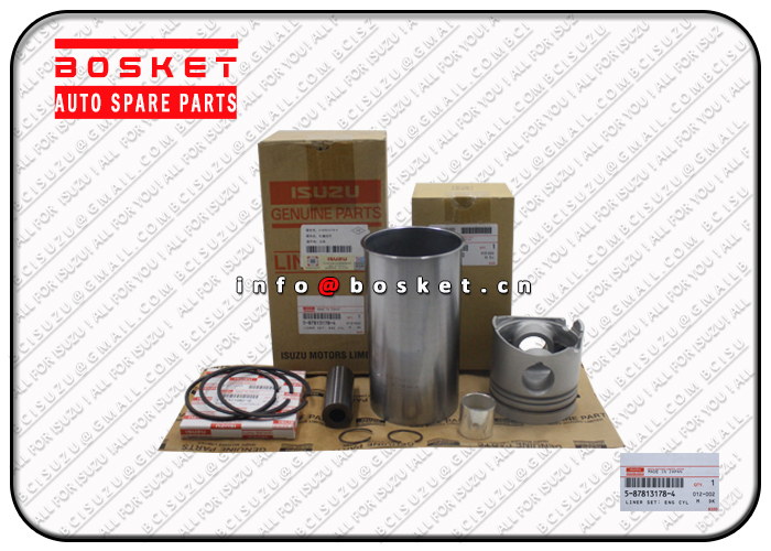 5-87813178-4 5878131784 Engine Cylinder Liner Set Suitable for ISUZU NKR55 4JB1