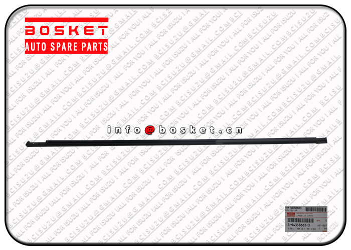 8-94358663-3 8943586633 Waist Rear Door Seal Suitable for ISUZU UBS 