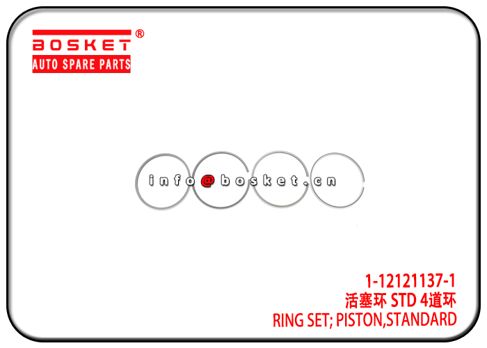 1-12121137-1 1121211371 Standard Piston Ring Set Suitable for ISUZU 6SD1T CXZ CYZ