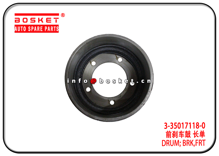 3-35017118-0 3350171180 Front Brake Drum Suitable for ISUZU 4KH1 NPR 