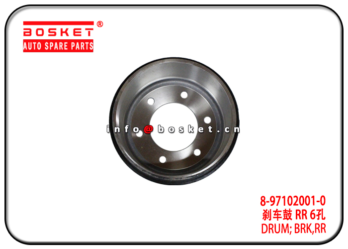 8-97102001-0 8-97319056-0 8971020010 8973190560 Rear Brake Drum Suitable for ISUZU NPR75 700P  