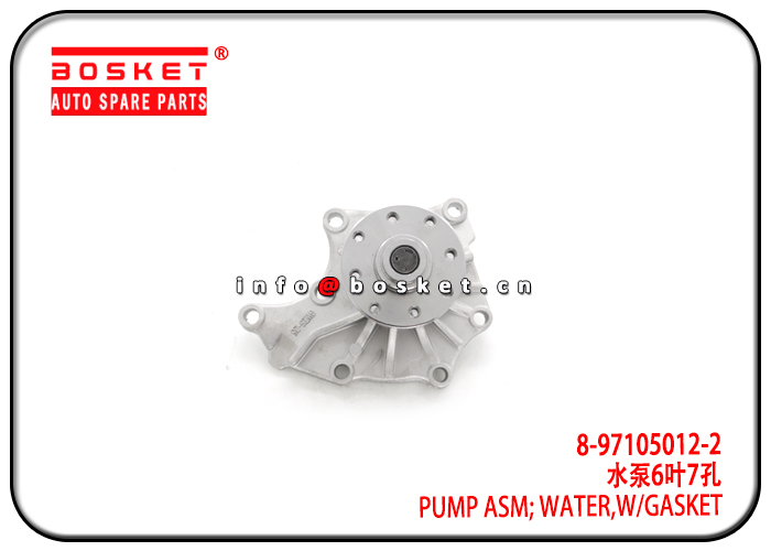 8-97105012-2 8-94376844-0 8971050122 8943768440 With Gasket Water Pump Assembly Suitable for ISUZU 4