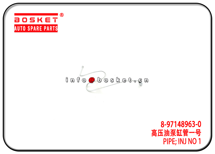 8-97148963-0 8971489630 Injection NO 1 Pipe Suitable for ISUZU 4HE1 NPR 