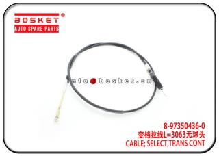 8-97350436-0 8973504360 Transmission Control Select Cable Suitable for ISUZU 4HG1 NPR MYY6P MYY5T