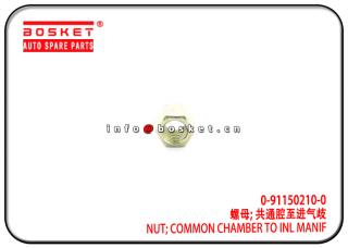 0-91150210-0 0911502100 Common Chamber To Inlet Manif Nut Suitable for ISUZU 4JB1 NKR55 