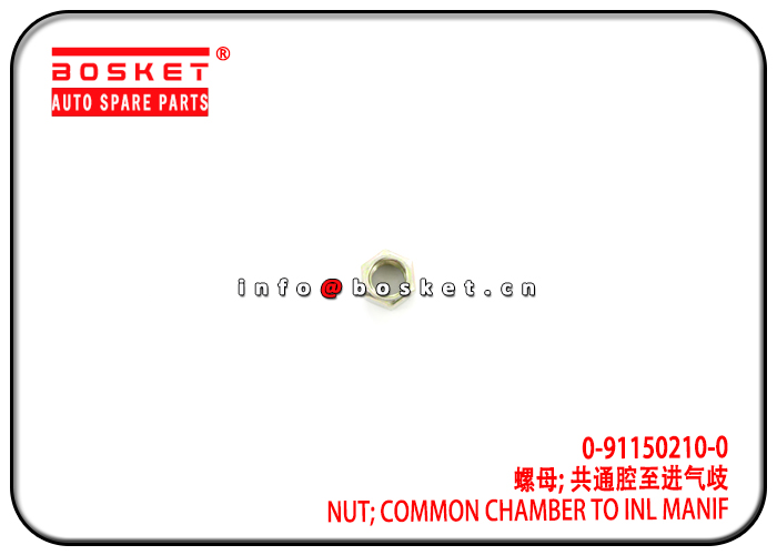 0-91150210-0 0911502100 Common Chamber To Inlet Manif Nut Suitable for ISUZU 4JB1 NKR55 