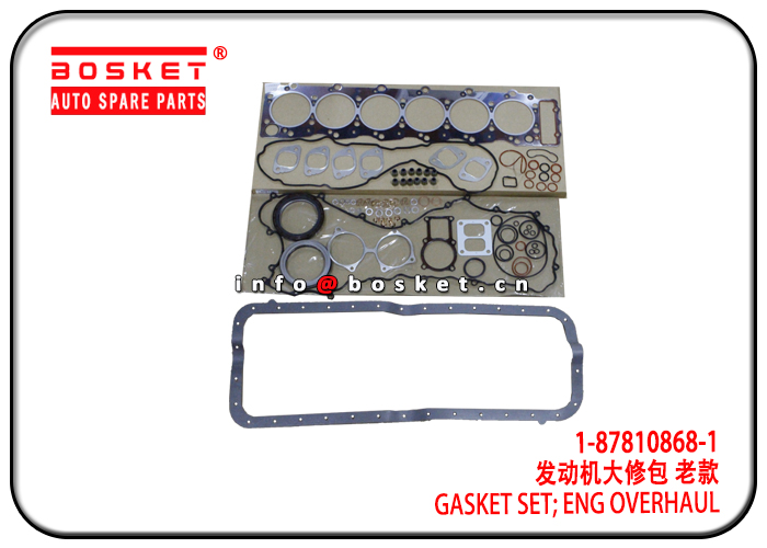 1-87810868-1 1-87811621-0 1878108681 1878116210 Engine Overhaul Gasket Set Suitable for ISUZU 6HE1 F