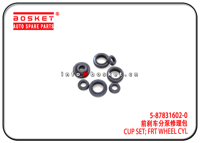 5-87831602-0 5-87830538-0 5878316020 5878305380 Front Wheel Cylinder Cup Set Suitable for ISUZU 4JB1